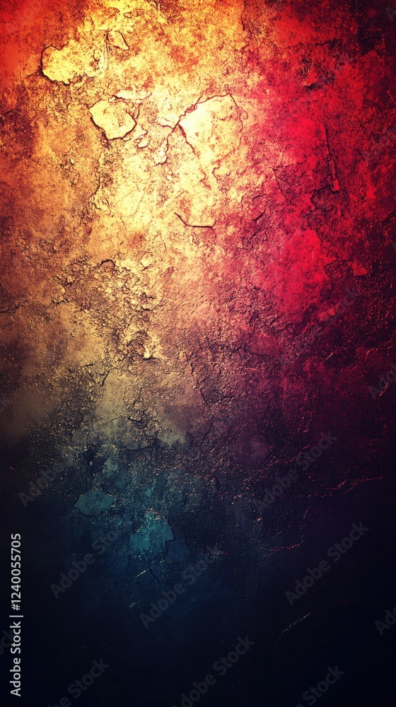 Poster abstract painted texture with vibrant colors and grunge effect creating a dynamic background