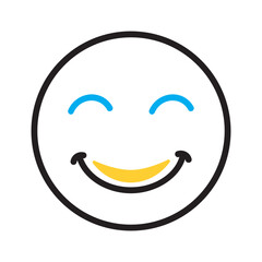 Obraz premium Vector multi color icon for Smile