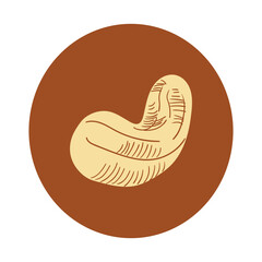 New in spring - Nuts dried food colored icon pack