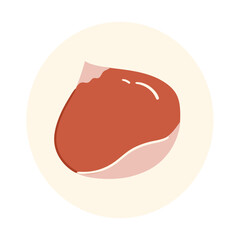 New in spring - Nuts dried food colored icon pack