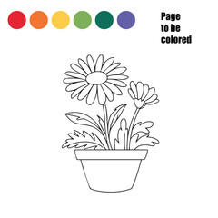 flower vase, black and white silhouette illustration