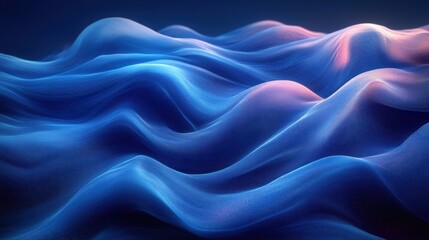 Obraz premium Abstract Blue Gradient Background with Flowing Lines and Textured Patterns