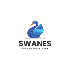 Swanes Gradient Colorful Logo