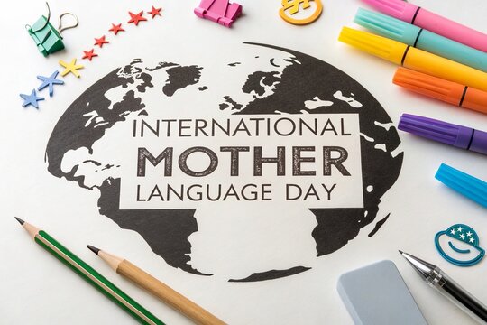 A minimalistic yet impactful visual for International Mother Language Day.