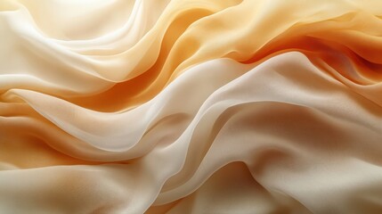 Obraz premium soft abstract composition minimalist design smooth gradient warm beige light cream ethereal glow