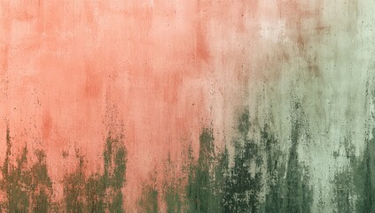 Natural serenity flows from the rugged grain overlays on pale coral and moss green gradients.