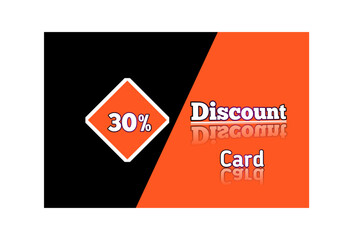 30% discount card, 30% discount voucher discount shopping voucher card