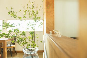 人のいないカフェスペース