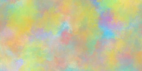 pastel watercolor summer delicate paint of various colors and watercolor stains, abstract colorful mixed color soft watercolor background, Watercolor paper texture background with cloudy stains.