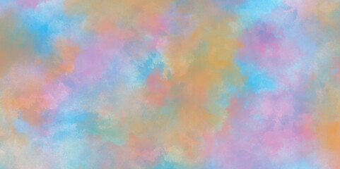 pastel watercolor summer delicate paint of various colors and watercolor stains, abstract colorful mixed color soft watercolor background, Watercolor paper texture background with cloudy stains.