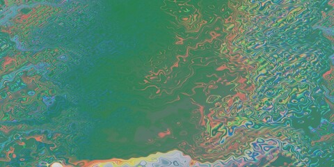 Abstract Liquid Marble Design in Teal and Pastel Tones