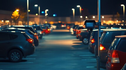 Night parking lot surveillance