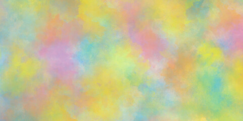 pastel watercolor summer delicate paint of various colors and watercolor stains, abstract colorful mixed color soft watercolor background, Watercolor paper texture background with cloudy stains.