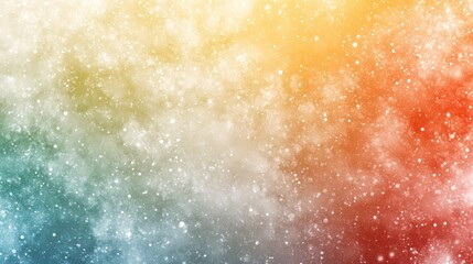 Obraz premium Abstract cosmic nebula with vibrant colors and scattered white dots creating a dreamy effect