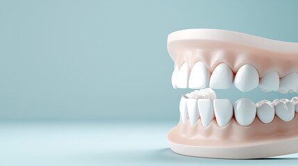 Obraz premium Dental health awareness event dental clinic educational content clean environment side view oral hygiene importance