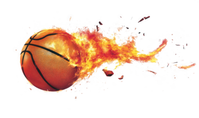 Basketball forward burner flame