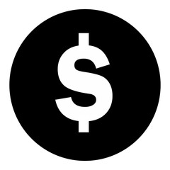 Black Dollar Vector Icons free download