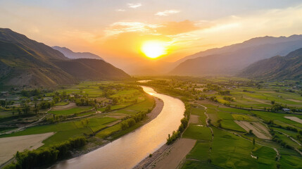 beautiful drone view of swat
