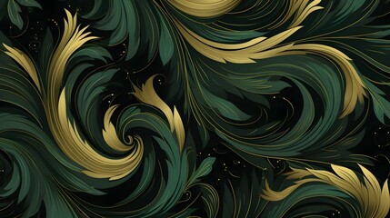 Elegant and sophisticated jade inspired seamless patterns with a modern and minimalist flair  Perfect for use in high end fabric wallpaper and other interior design applications