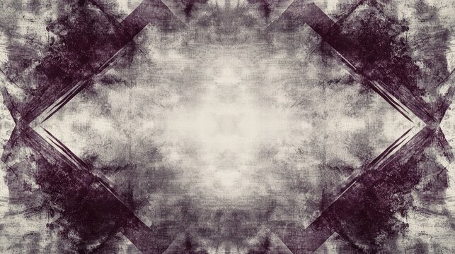 Maroon edges blend into grey tones, forming a smooth halftone gradient with grunge effects and sharp detailing, framed by a maroon border around a blank white center for flexibility.