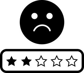 Rating Satisfaction icon. vector of Emotion Smiles Excellent, Good, Normal, Not Good, Bed, Credit Rating and Service, Survey approval user rating star elements. isolated on transparent background