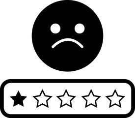 Rating Satisfaction icon. vector of Emotion Smiles Excellent, Good, Normal, Not Good, Bed, Credit Rating and Service, Survey approval user rating star elements. isolated on transparent background