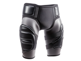 Black knee brace, enhanced support and protection for active individuals closeup