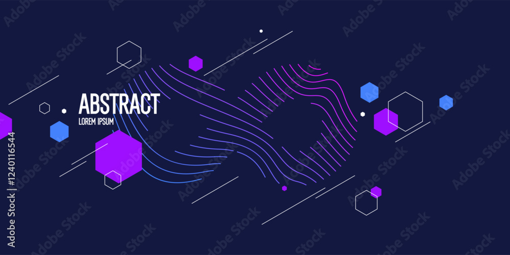 Poster background with abstract shapes. a template for design and creativity. the composition of the figure