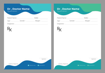  Doctors letterhead and hospital medical prescription Design 
