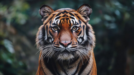 Fototapeta premium Malayan Tiger staring eyes
