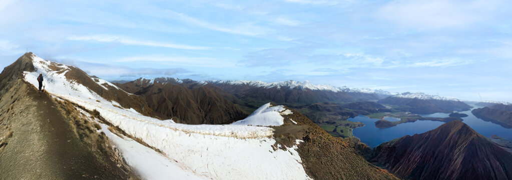 From the very top of Roys Peak just under the Telecom masts and about 40min further up from the toilet block.