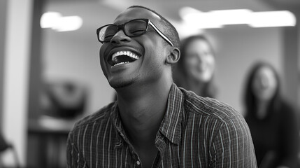 Joyful Laughter in a Collaborative Workspace