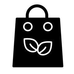Eco-Friendly Bag Glyph icons