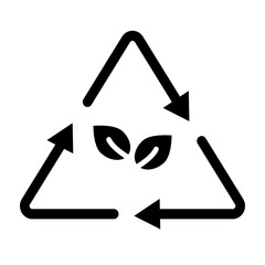 Recycling Symbol Glyph icons