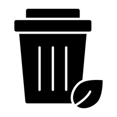 Compost Bin Glyph icons