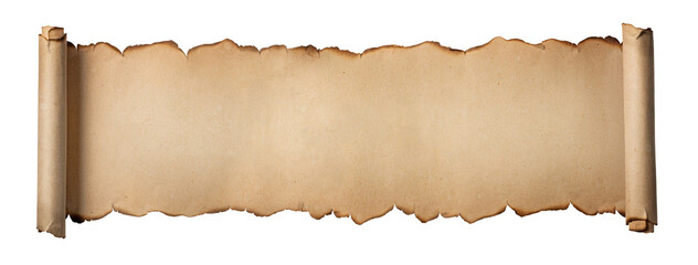 巻物状の古い紙の背景テクスチャー