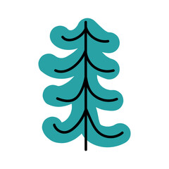 Decorative illustration of a stylized tree with a modern design in bright colors