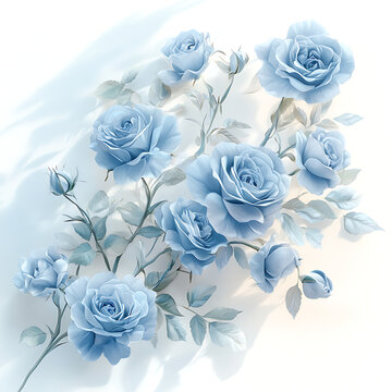 bouquet of white roses