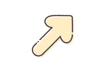 Pastel color arrow vector illustration cute simple