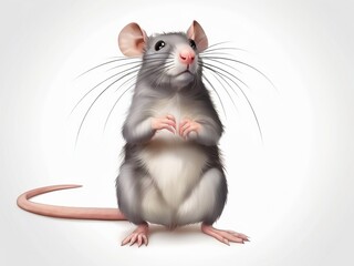 mouse rat illustration isolated on a transparent Background	