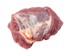 Raw beef meat isolated on transparent background