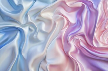Fototapeta premium Pastel silk fabric swirl background texture