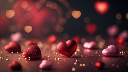 Obraz premium Valentine's Day, Love, Romance, Roses, Flowers, Romantic Gift 