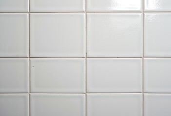 Naklejka premium 70s White Tiles: Seamless Texture, Retro Design, Wall and Floor Covering. Vintage Architectural Detail, Ideal for Backgrounds and Design Projects.