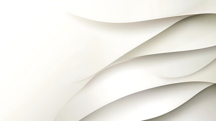 Abstract white paper waves, design background