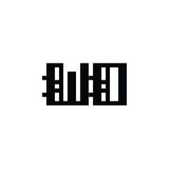 WO monogram logo design letter text name symbol monochrome logotype alphabet character simple logo