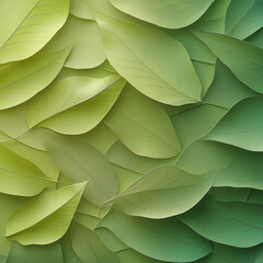 Lime Green Abstract Wallpaper with Intricate Leaf Patterns and Veins