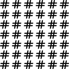 black and white pattern hashtag style pattern decoration symbol sign tattoo pattern decoration vector illustration 