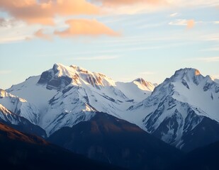 sunset over the mountains