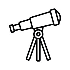 telescope icon vector design template simple and clean